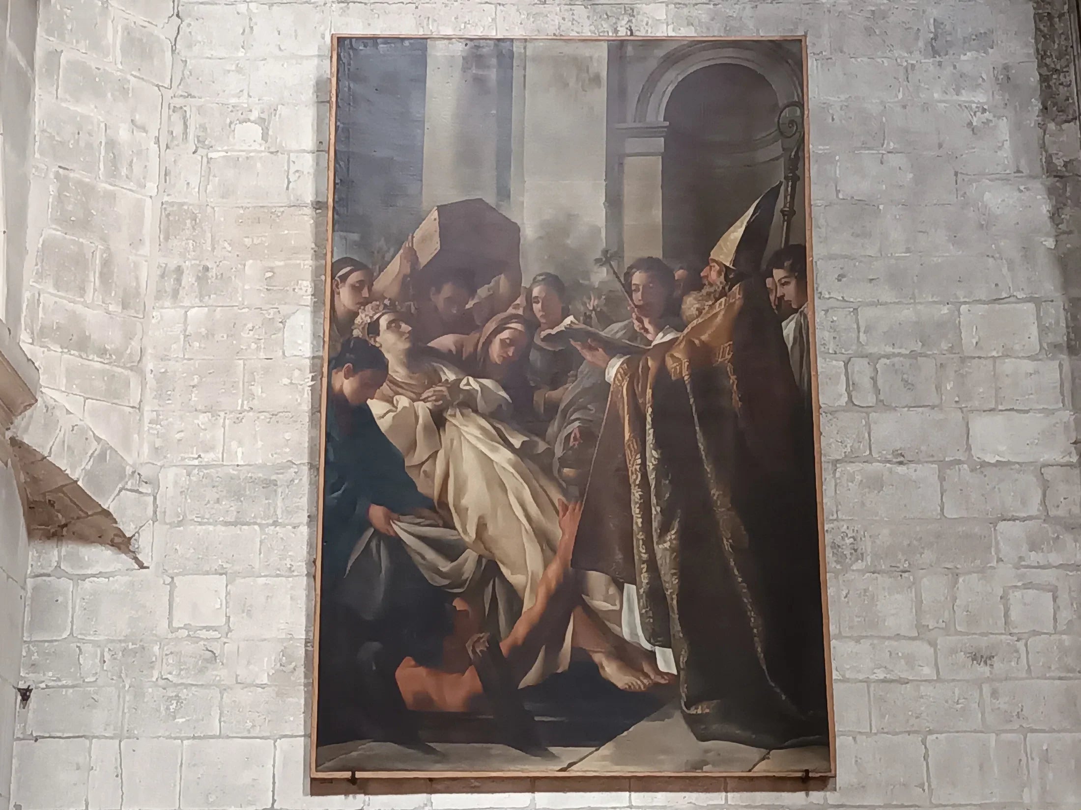 les Funérailles de Sainte Marthe - Joseph-Marie Vien image 1 reproduction d’œuvre d’art à l’huile