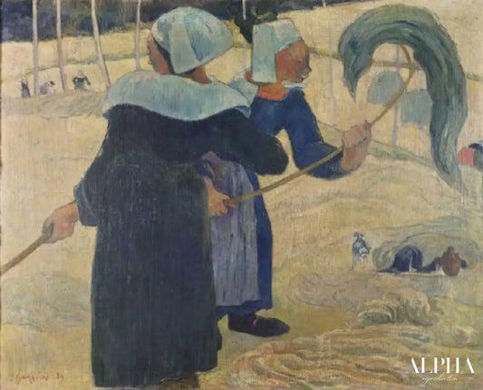 Les gouttières de fabrication de foin - Paul Gauguin - Reproductions de tableaux et peintures haut de gamme