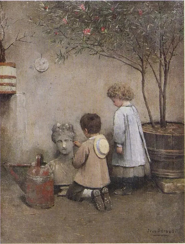 Les jeunes artistes - Jean Béraud image 1 tableau peint à l’huile sur toile
