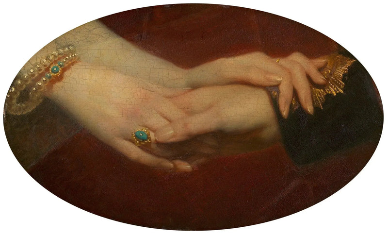 Связанные руки королевы Виктории (1819-1901) и принца Альберта (1819-1861) - Франц Ксавер Винтерхальтер
