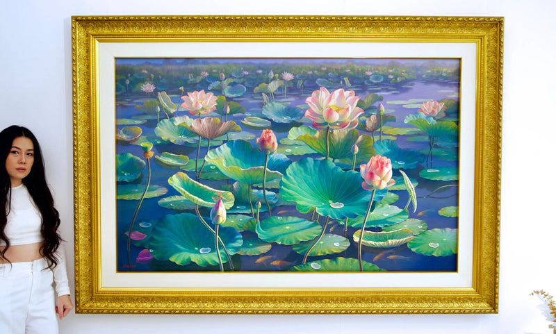 Водяные лилии II | 160 х 100 см