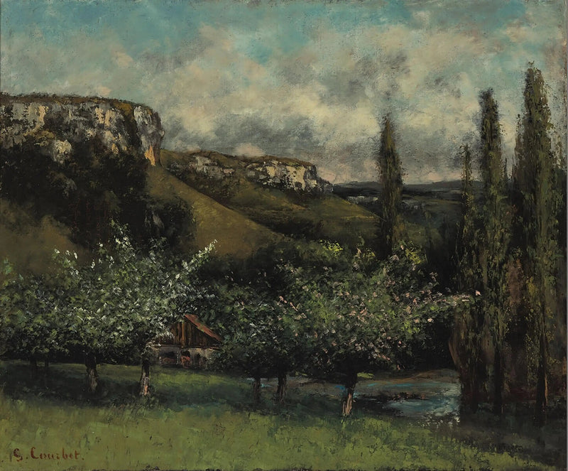 Яблони отца Курбе в Орнане - Гюстав Курбе