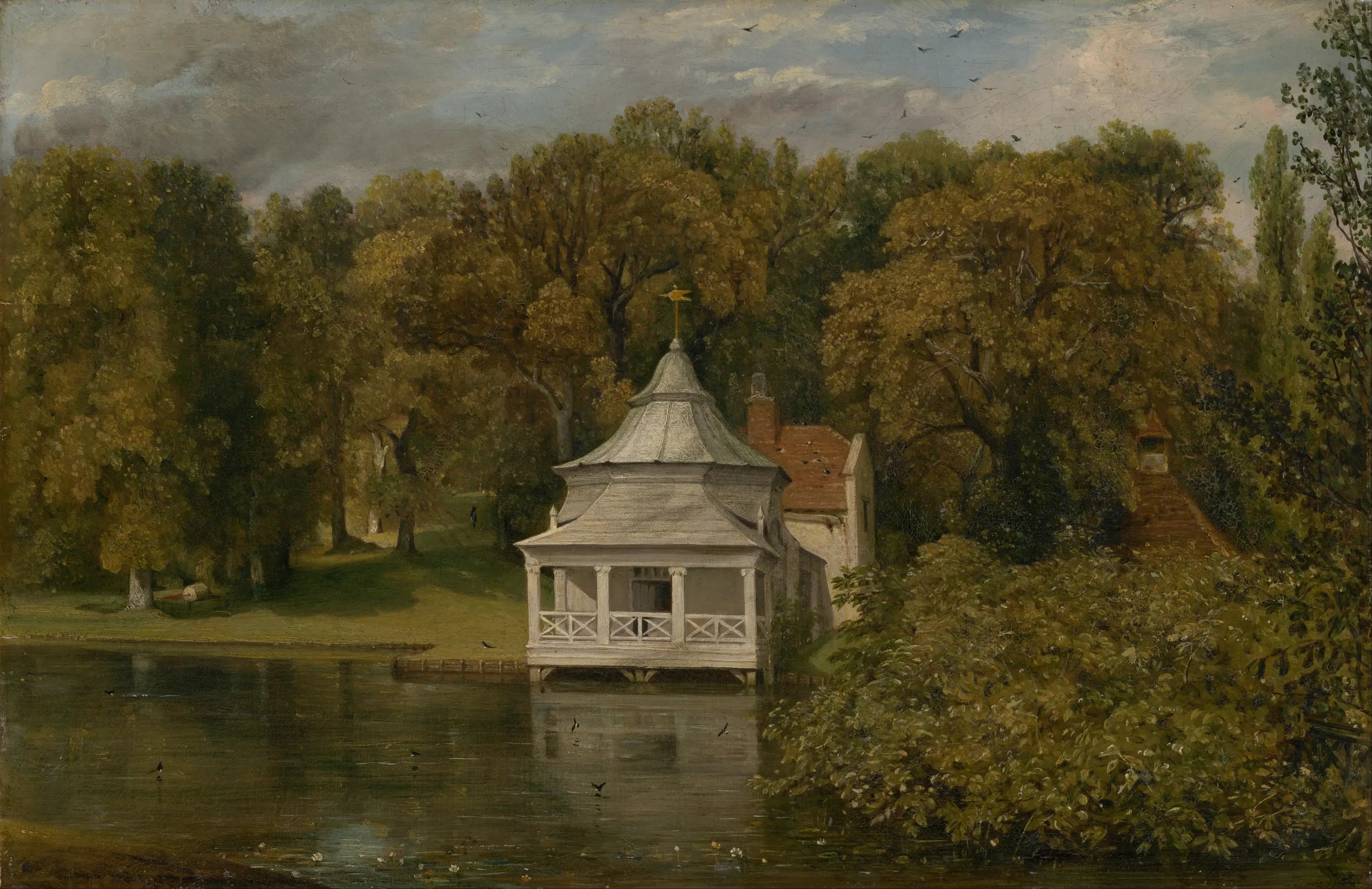 Les quartiers derrière Alresford Hall - John Constable - Alpha Reproduction