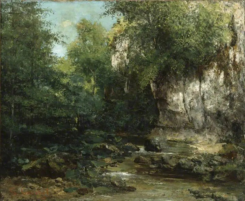 Берега ручья - Гюстав Курбе