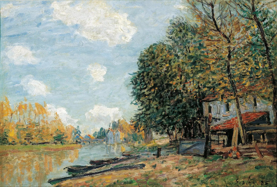 Берега Луа в Море - Альфред Сислей