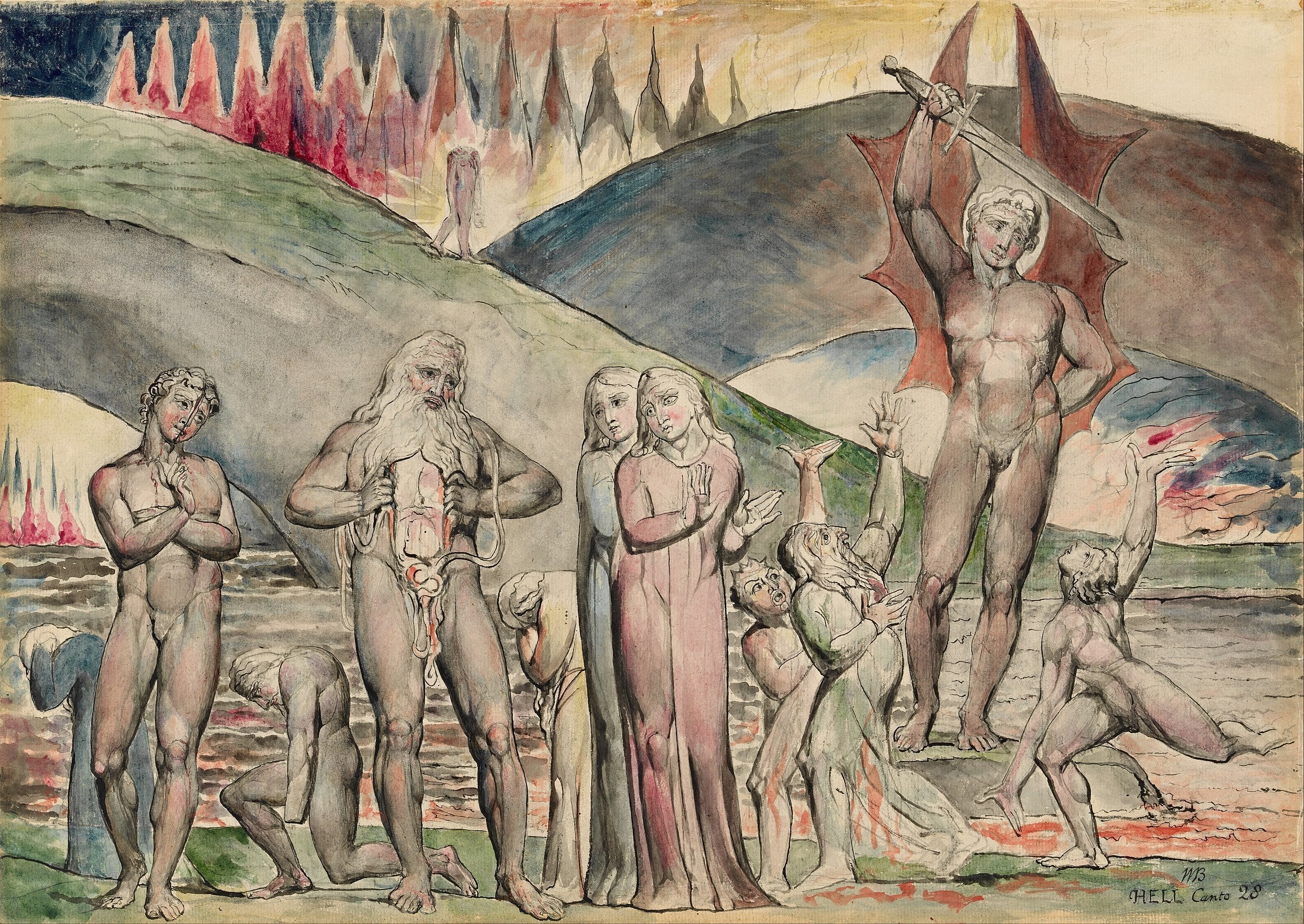 Les schismatiques et les semeurs de discorde - Mahomet - William Blake - Alpha Reproduction