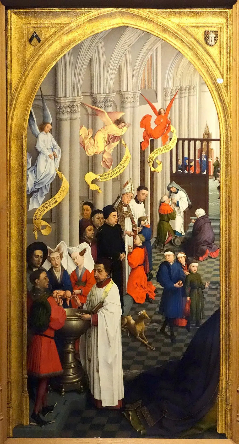Les sept sacrements (panneau de gauche) - Rogier van der Weyden image 1 reproduction de peinture à l’huile