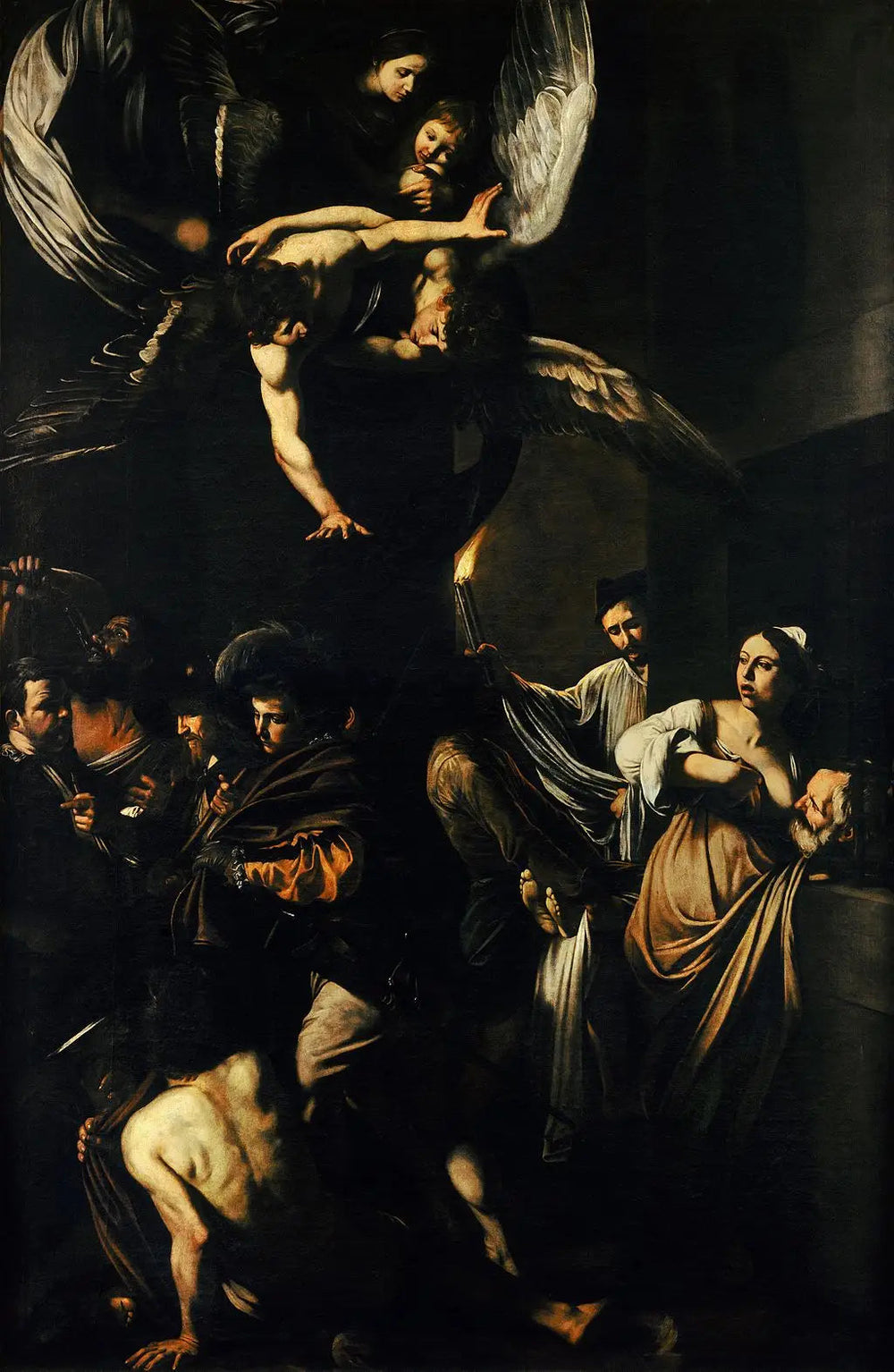 Les Sept Œuvres de miséricorde - Le Caravage image 1 reproduction artisanale de tableau