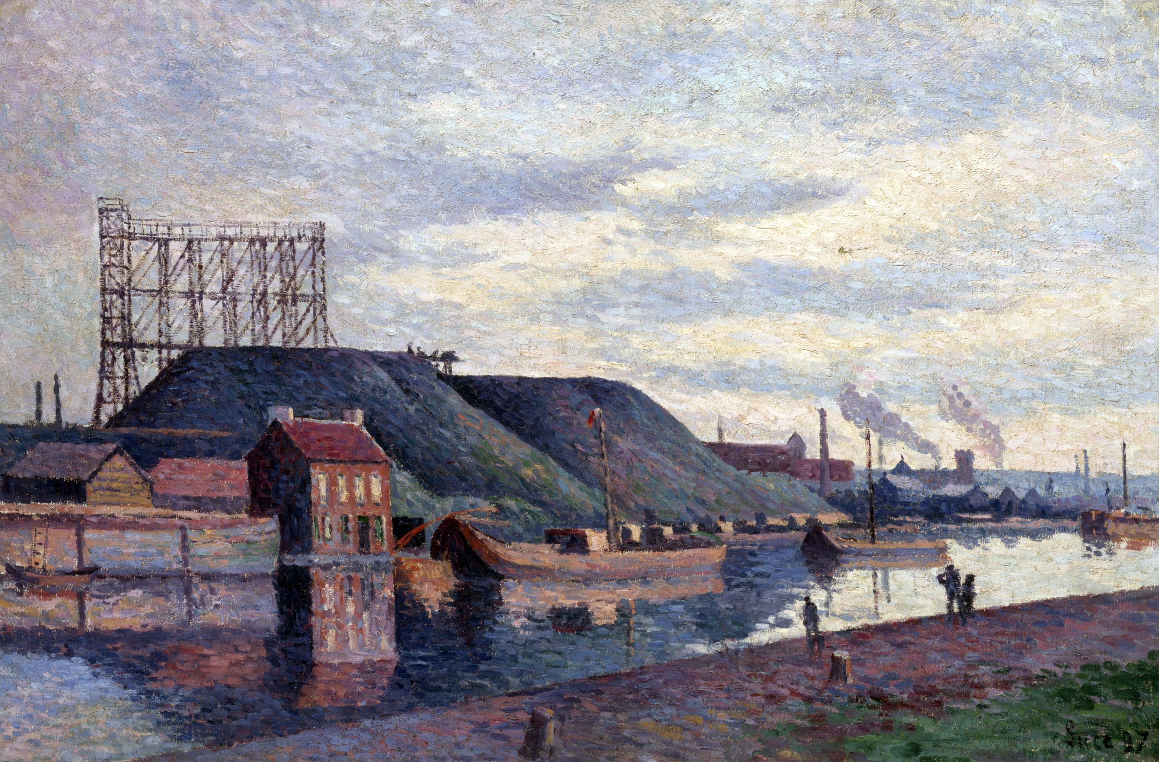 Les terrils de Sacré Madame - Maximilien Luce - Alpha Reproduction