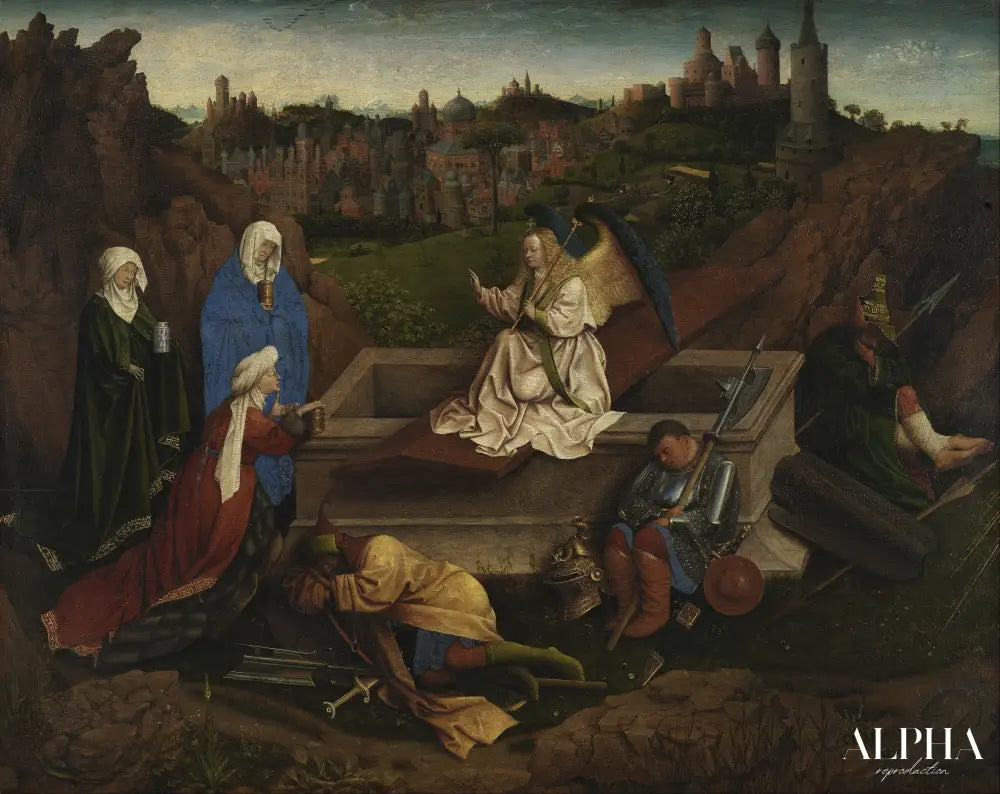 Les trois maries au tombeau - Jan Van Eyck - Reproductions de tableaux et peintures haut de gamme