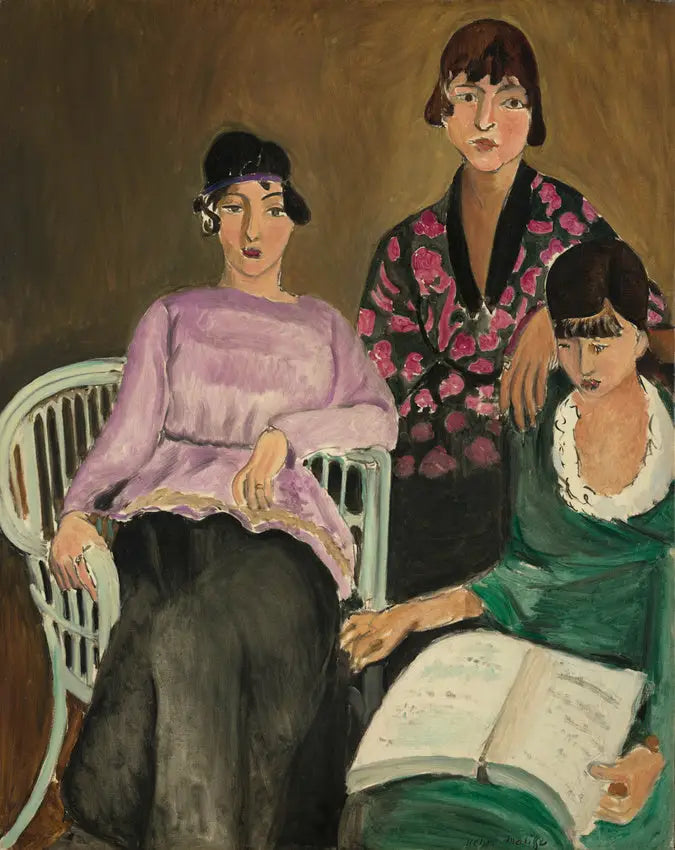 Reproduction du tableau « Les Trois Sœurs - Henri Matisse » par Alpha Reproduction en peinture à l’huile