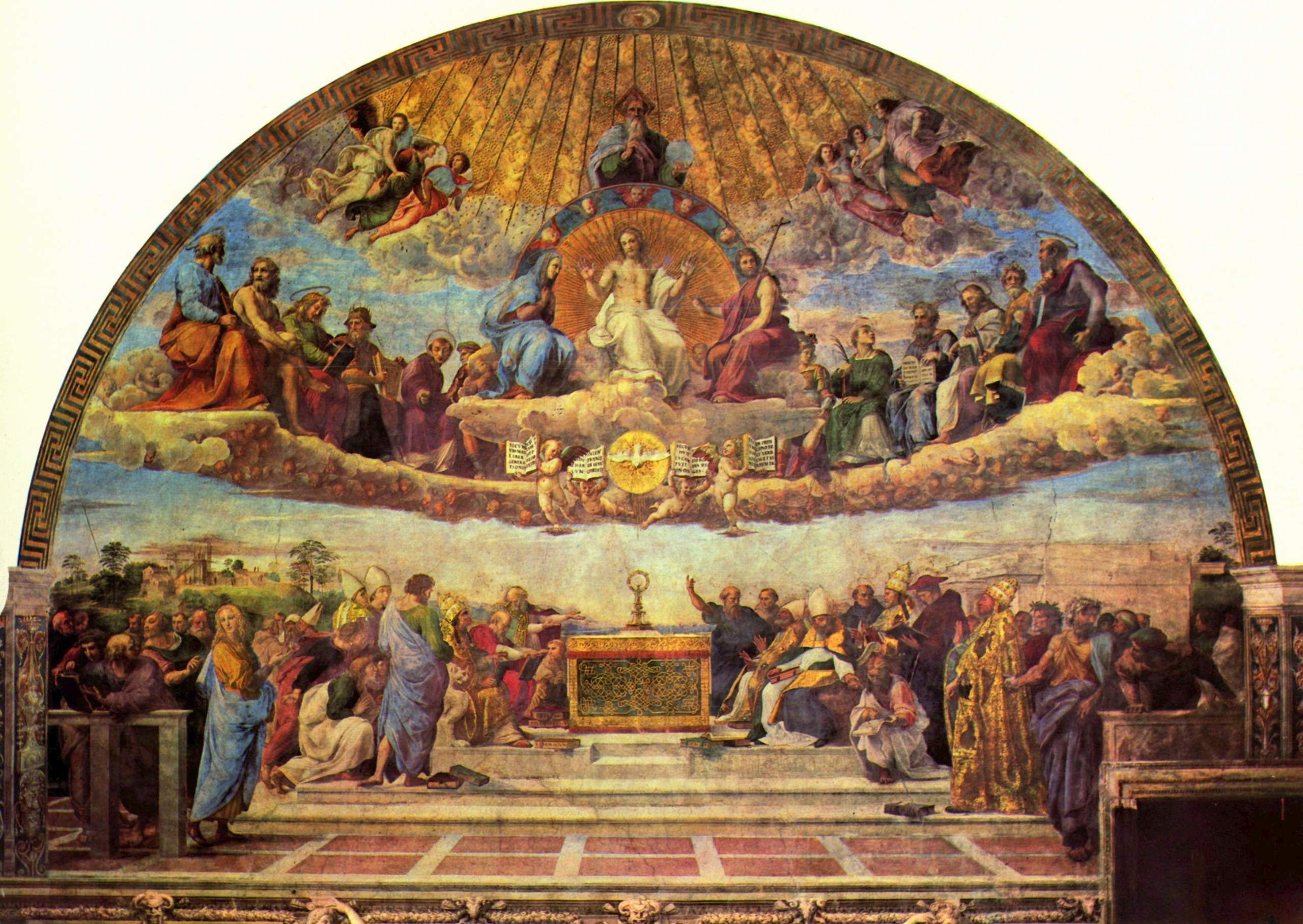 Les Vertus cardinales et théologales - Raphaël Sanzio image 1 reproduction d’œuvre d’art à l’huile