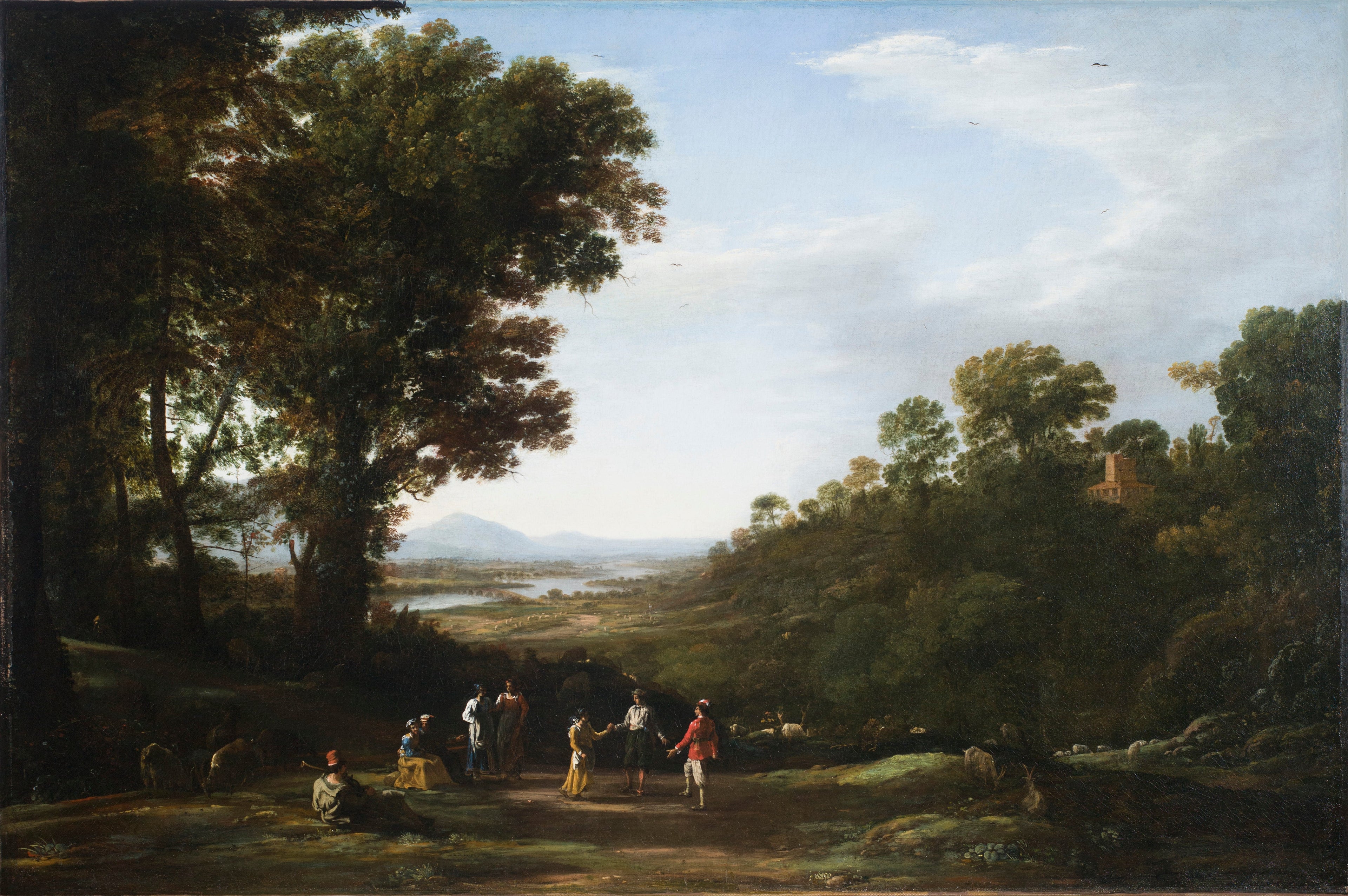Les villageois dansent - Claude Lorrain - Alpha Reproduction