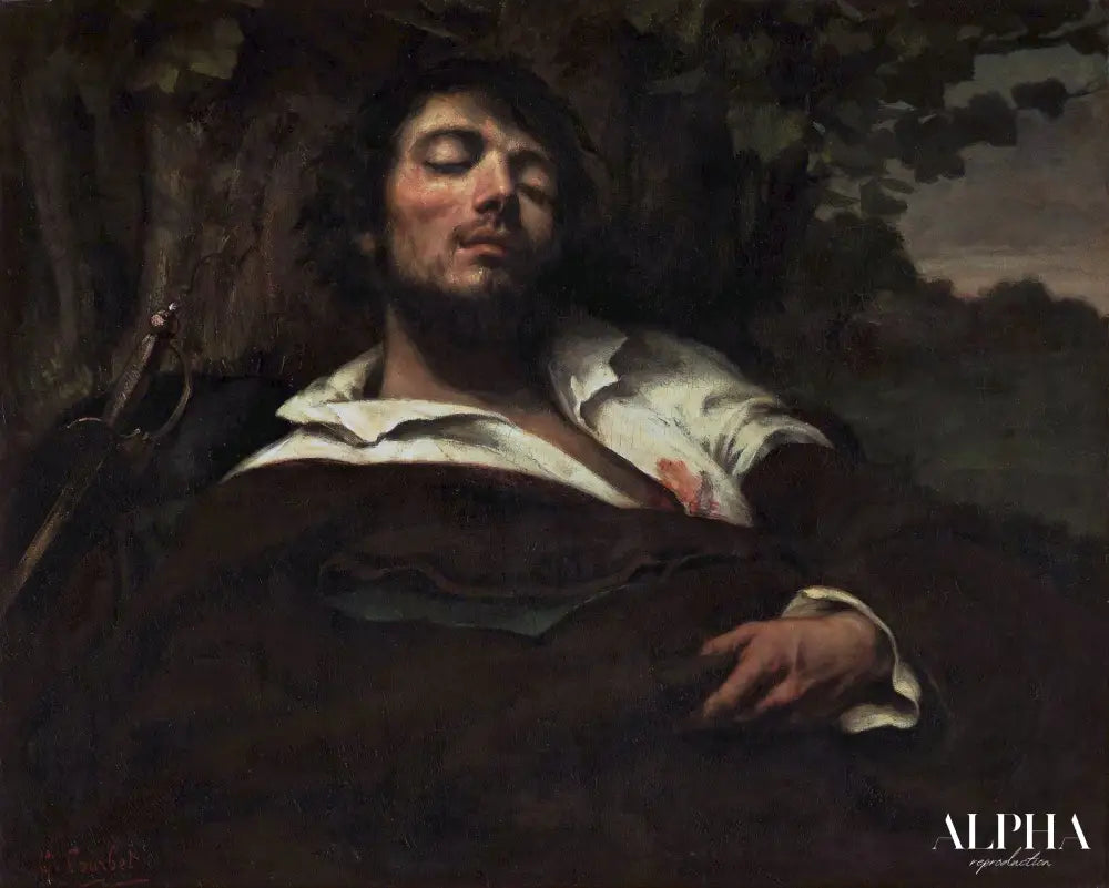 L'Homme blessé - Gustave Courbet - Reproductions de tableaux et peintures haut de gamme