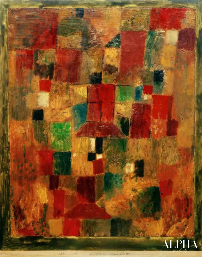 Lieu ensoleillé d'automne, 1921.180 - Paul Klee - Reproductions de tableaux et peintures haut de gamme