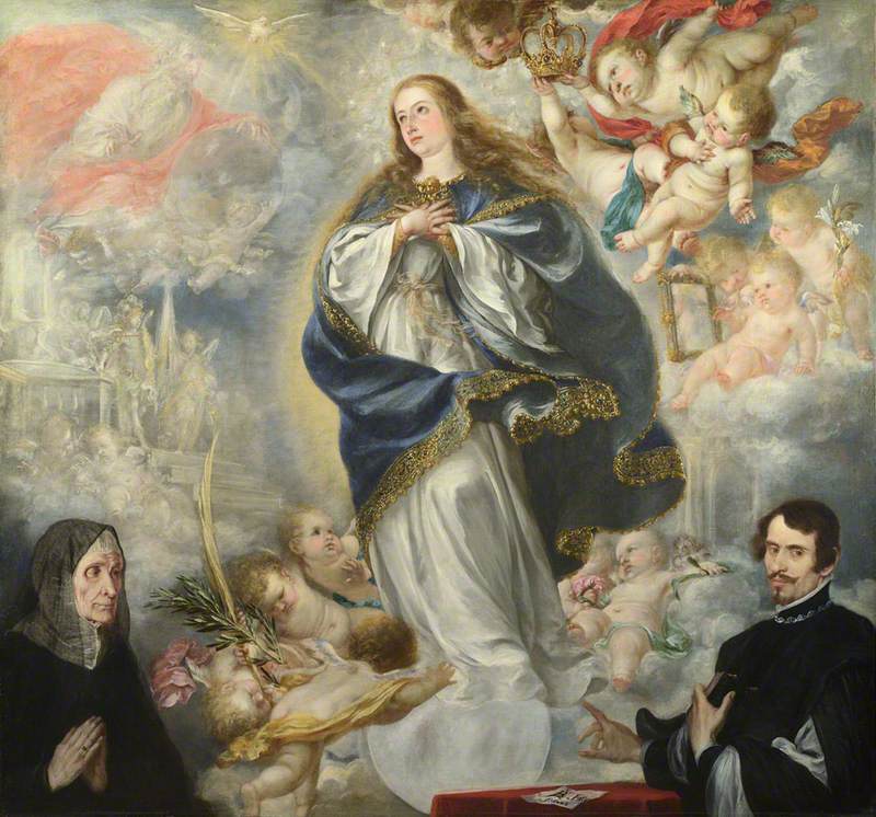 L’Immaculée Conception avec deux donneurs - Juan de Valdés Leal - Alpha Reproduction
