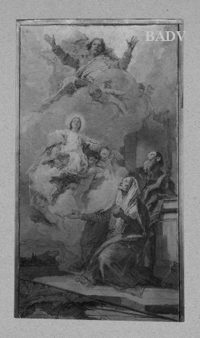 L’Immaculée Conception (Joachim et Anne recevant la Vierge Marie de Dieu le Père) - Giovanni Battista Tiepolo - Alpha