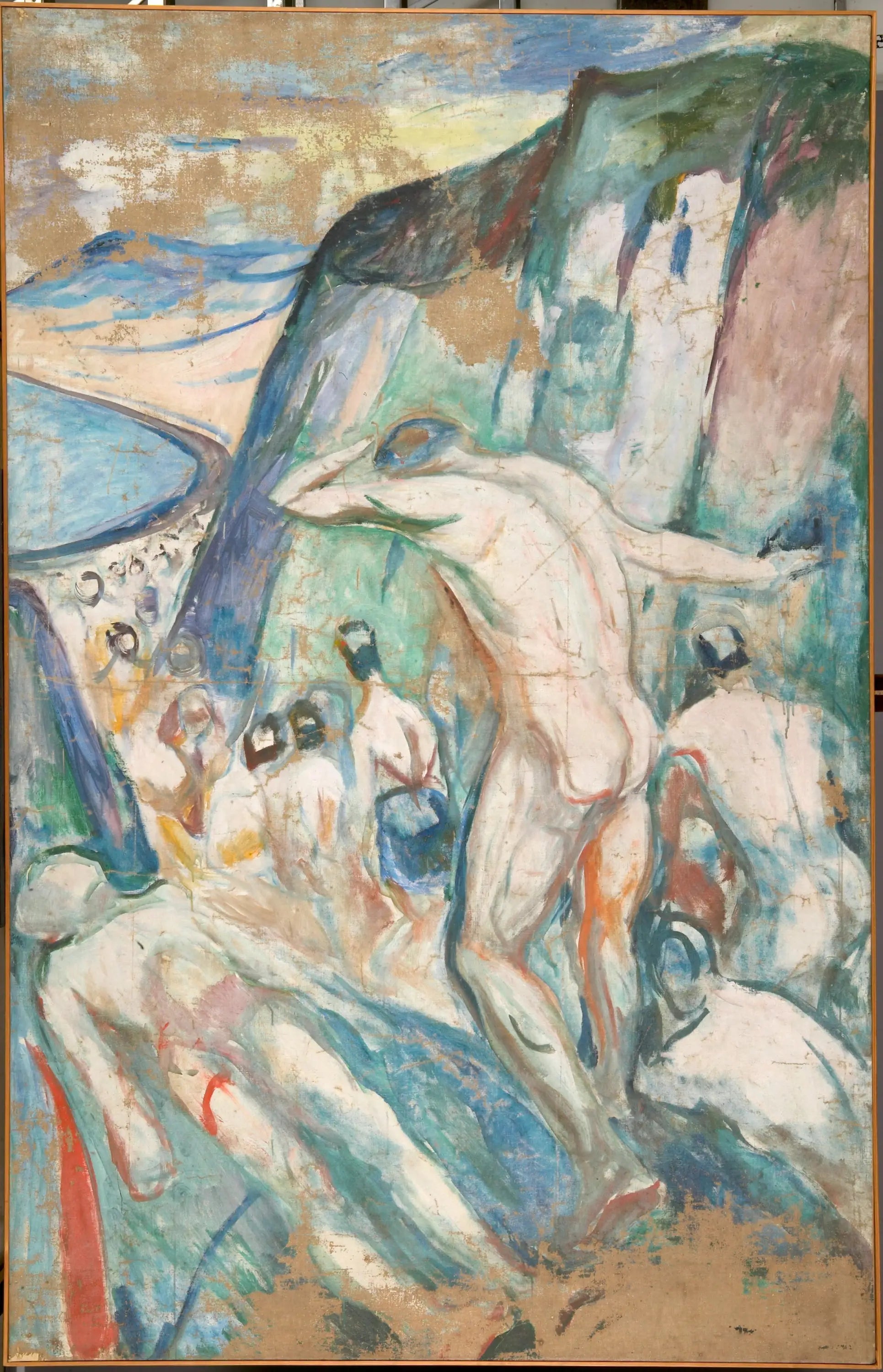 Reproduction du tableau « L'Orage : partie droite - Edvard Munch » par Alpha Reproduction en peinture à l’huile