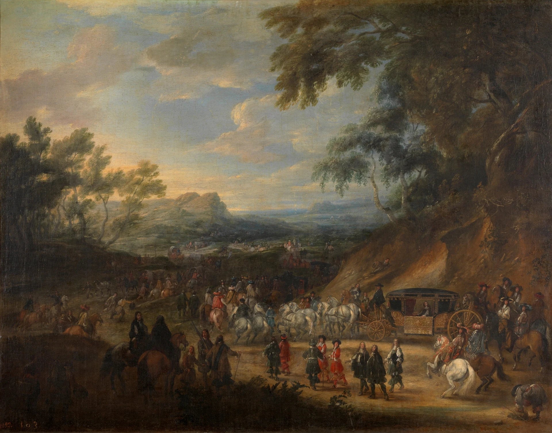 Louis XIV près de Vincennes - Adam François van der Meulen