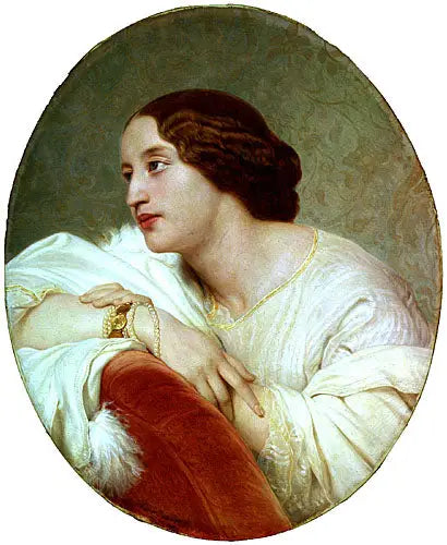 Ludmille Komar, princesse de Beauvau-Craon - Paul Delaroche image 1 reproduction artisanale de tableau