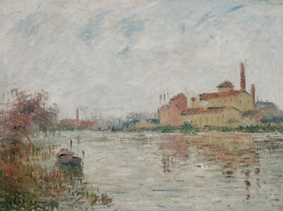 L’usine au bord de la rivière - Gustave Loiseau - Alpha Reproduction