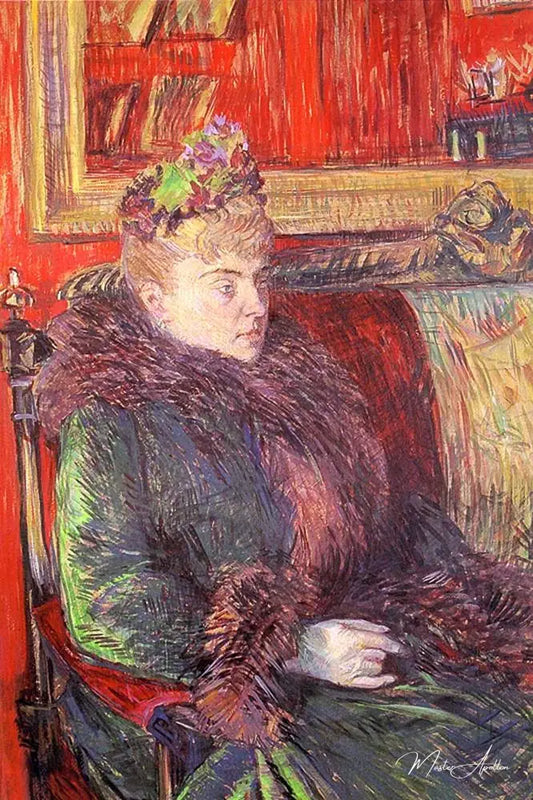 Madame de Gortzikoff - Toulouse Lautrec - Reproductions de tableaux et peintures haut de gamme