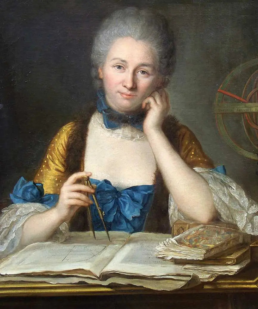 Madame Du Châtelet à son bureau - Maurice-Quentin de La Tour image 1 reproduction réalisée par Alpha Reproduction