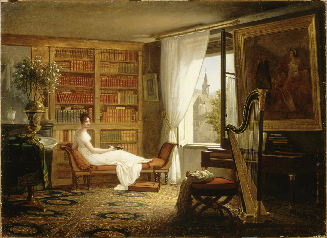 Madame Récamier dans son salon à l'Abbaye-aux-Bois - François-Louis Dejuinne