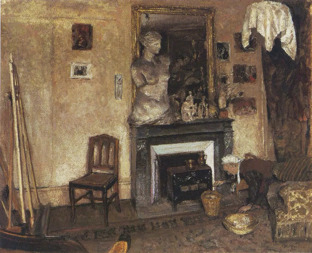 Madame Vuillard allume le mirus - Édouard Vuillard - Alpha Reproduction