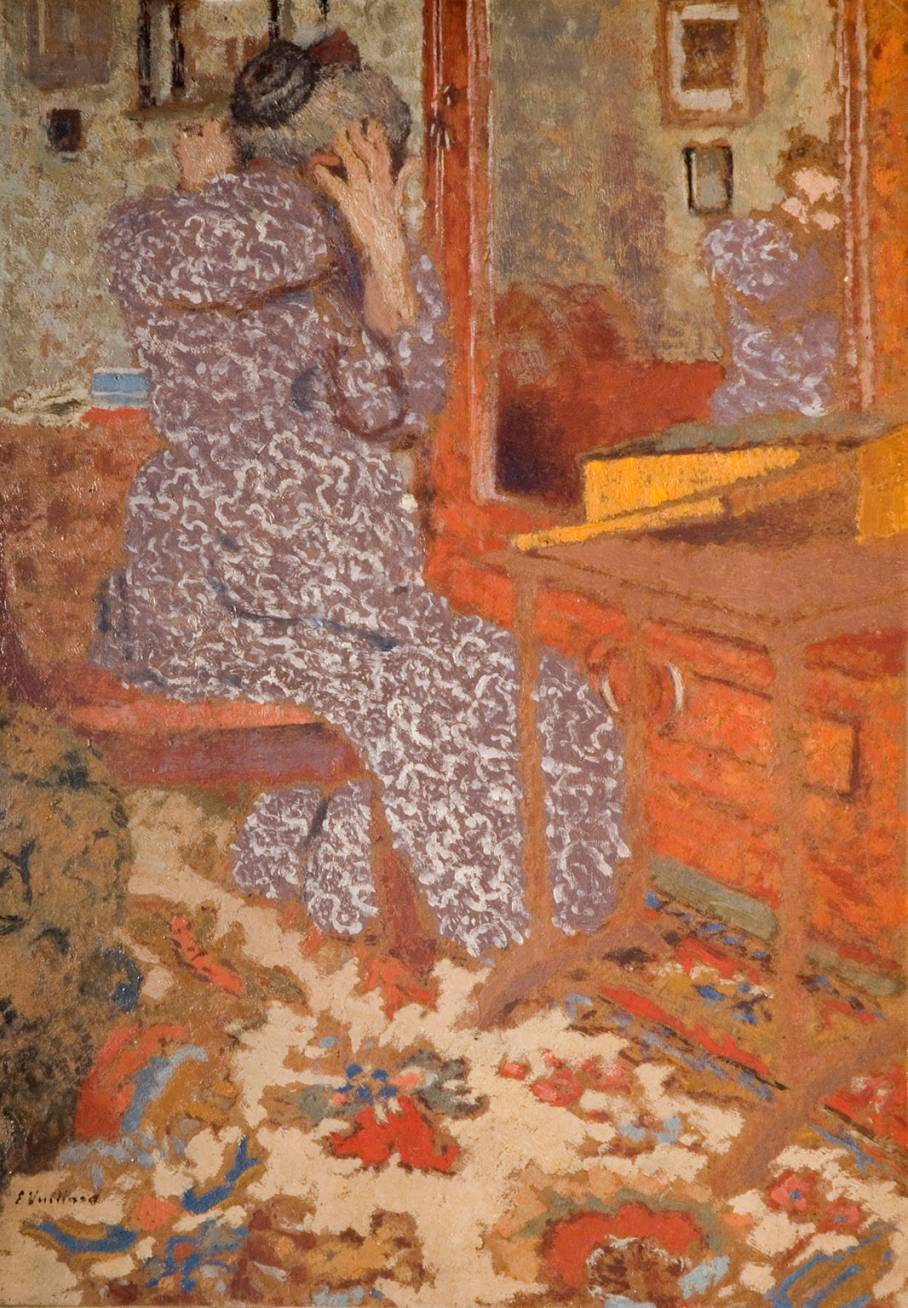 Madame Vuillard arrangeant ses cheveux - Édouard Vuillard - Alpha Reproduction