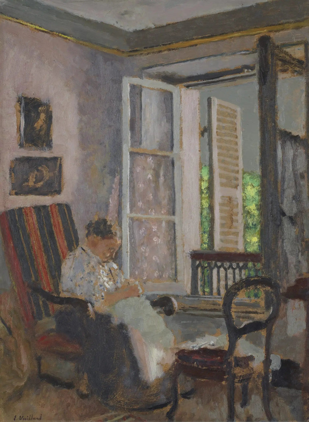 Madame Vuillard cousine, rue Truffaut - Édouard Vuillard image 1 reproduction réalisée par Alpha Reproduction