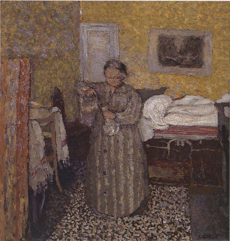 Madame Vuillard remplit une carafe - Édouard Vuillard - Alpha Reproduction