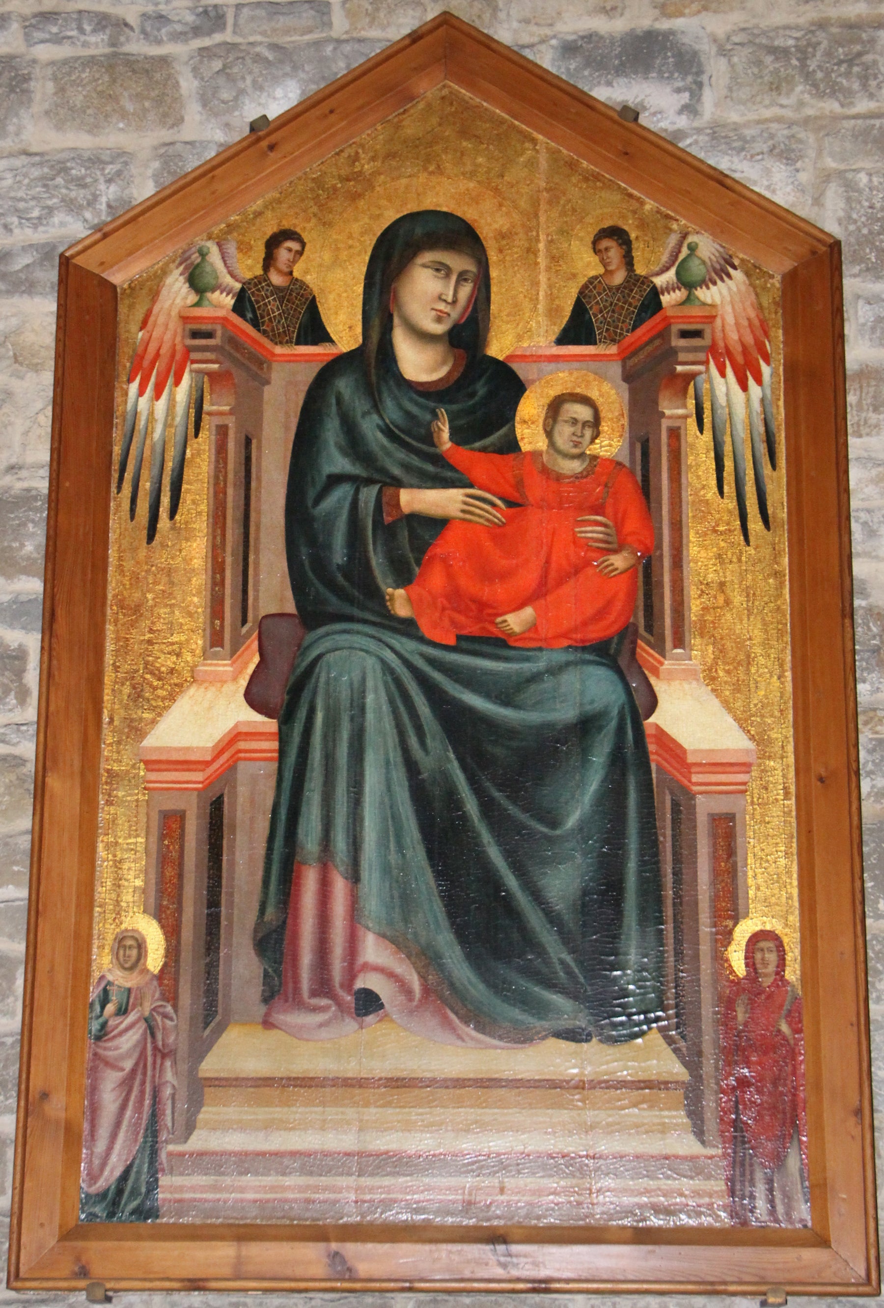 Maesta avec des anges et des saints - Master of Saint Cecilia - Alpha Reproduction