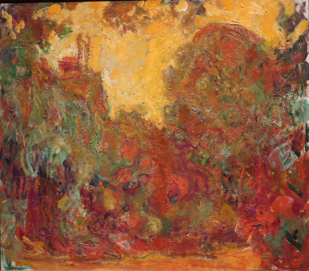 Photographie réelle de La Maison vue du jardin aux roses de Claude Monet, inventaire 5086