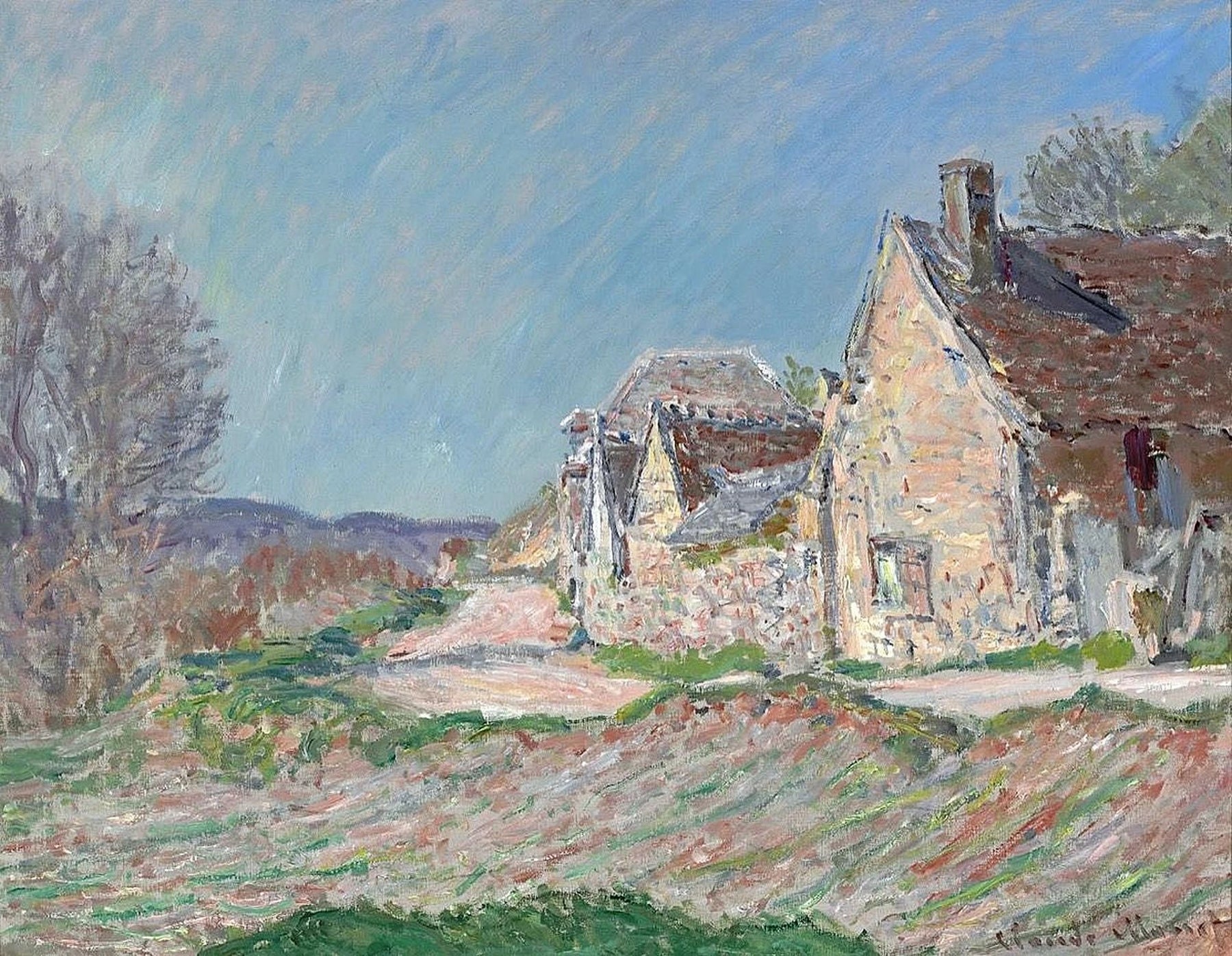 Maisons au bord de la route W972 par Claude Monet, High Museum of Art