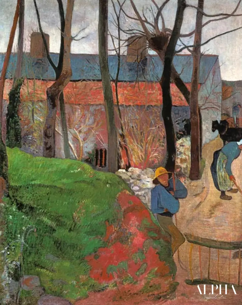 Maisons du Pouldu - Paul Gauguin - Reproductions de tableaux et peintures haut de gamme