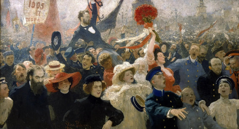 Манифестация 17 октября 1905 года - Илья Репин