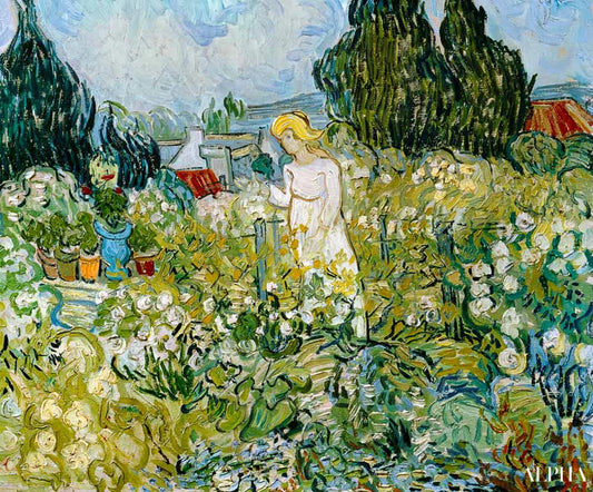 Marguerite Gachet dans leur jardin - Van Gogh - Reproductions de tableaux et peintures haut de gamme