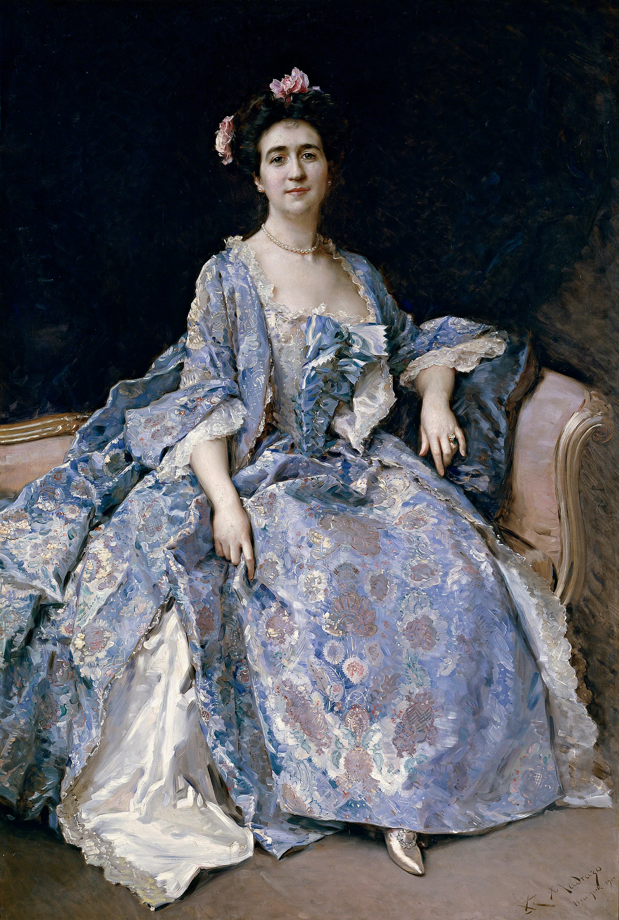 Maria Hahn épouse du peintre - Raimundo de Madrazo y Garreta