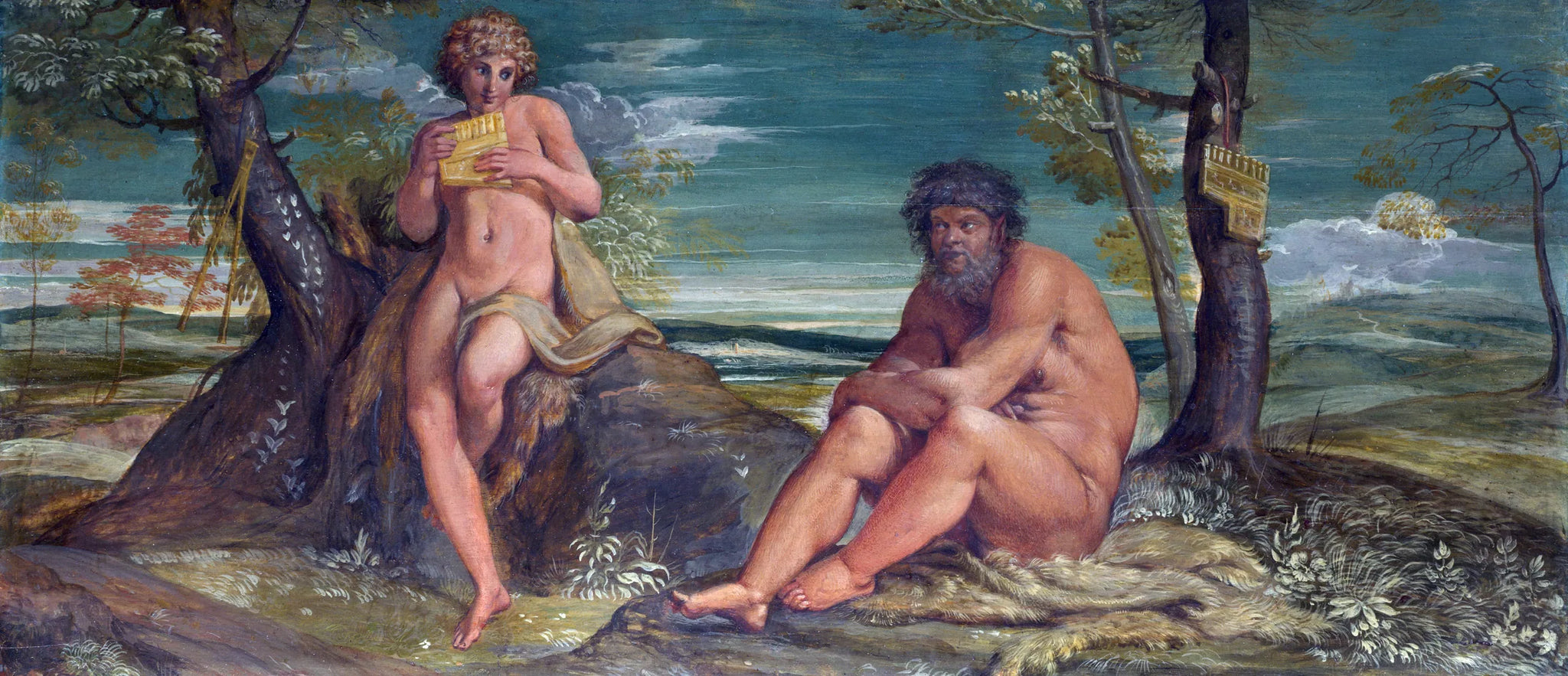 Marsyas et l'Olympe - Annibale Carracci image 1 reproduction de peinture à l’huile