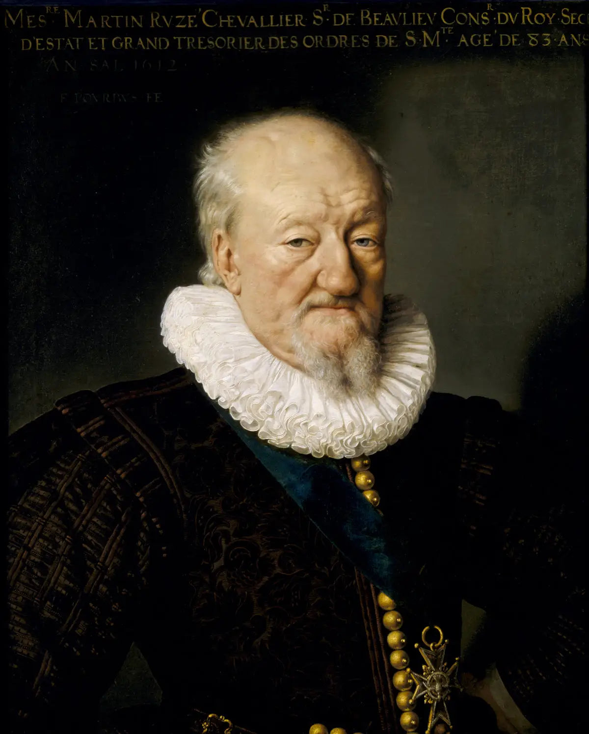 Martin Ruzé seigneur de Beaulieu (1527-1613) âgé de 83 ans - Frans Pourbus the Younger - Alpha Reproduction