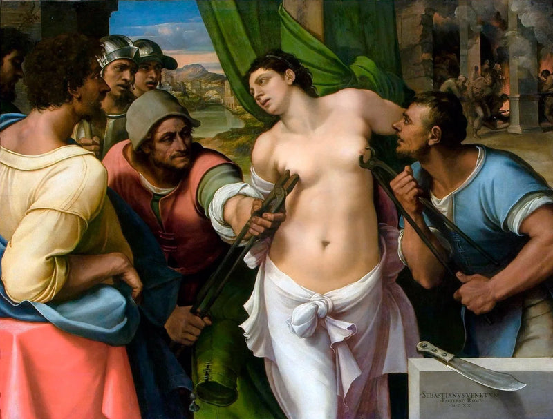 Мученичество Святой Агаты - Себастьяно дел Пьомбо