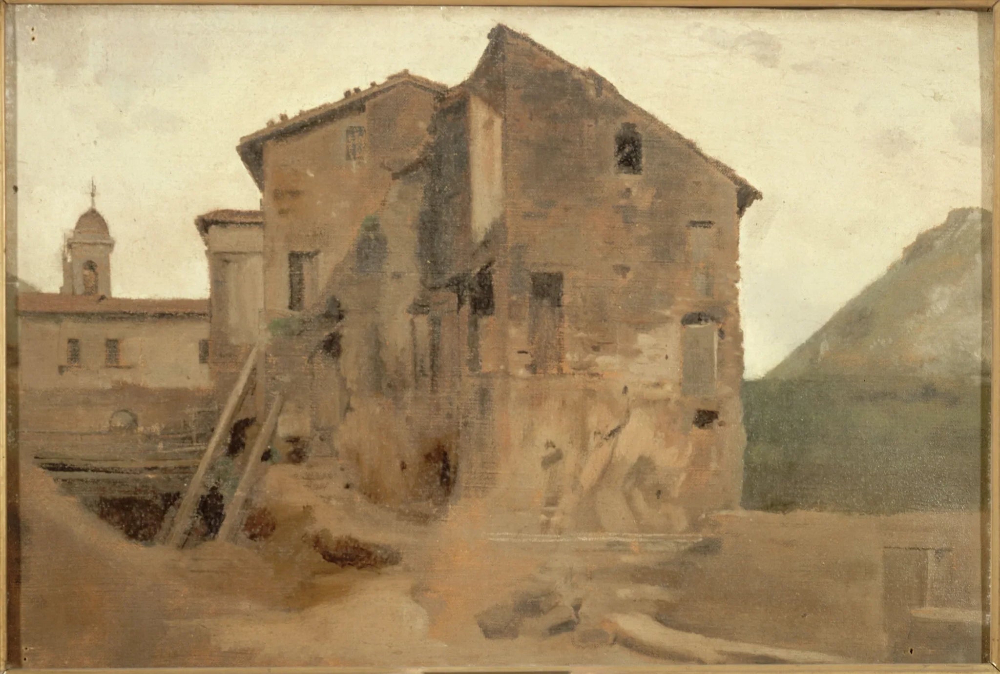 Masure dans la campagne de Rome - Jean-Jacques Henner image 1 reproduction de peinture à l’huile