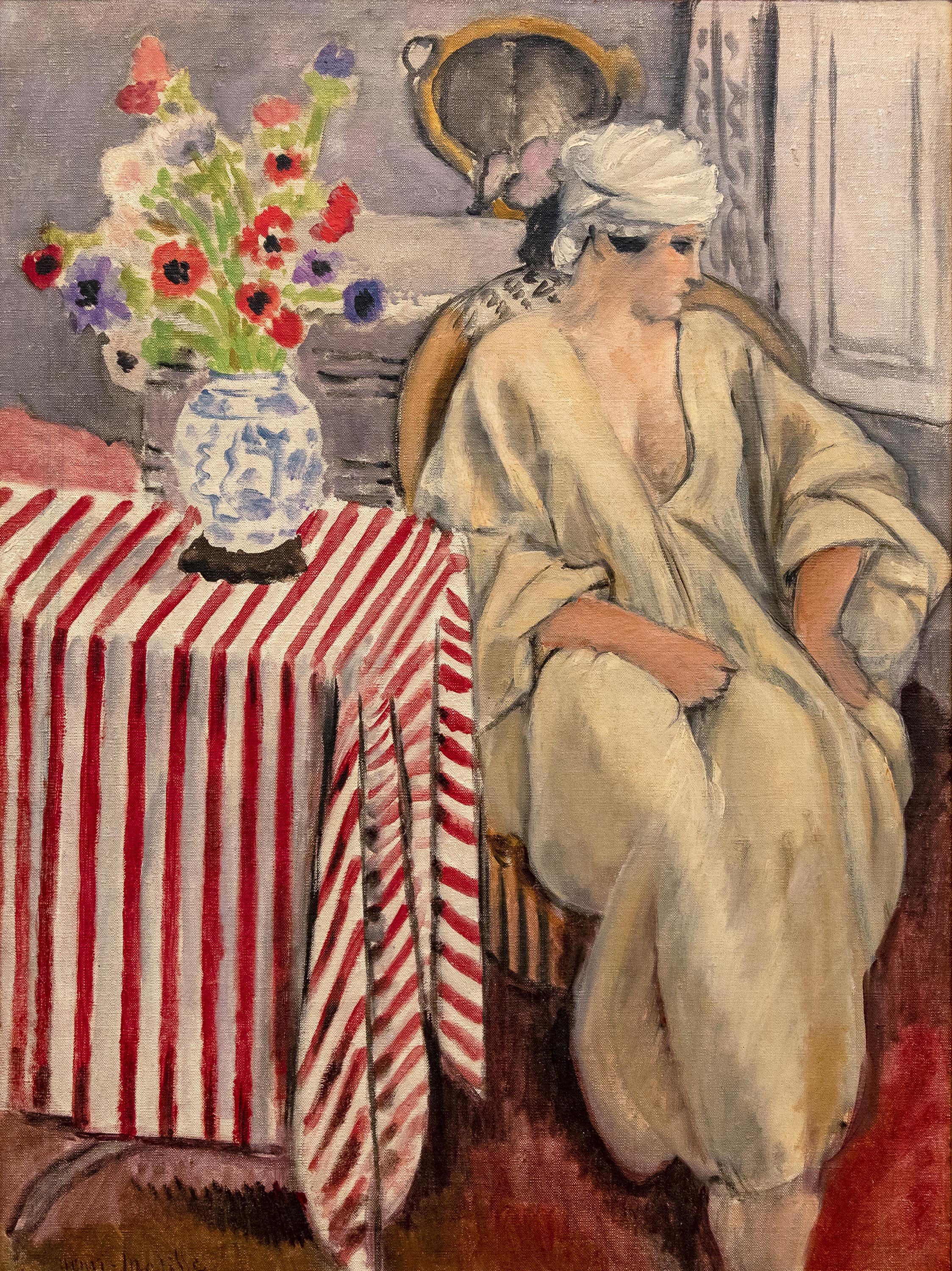 Reproduction du tableau « Méditation - Henri Matisse » par Alpha Reproduction en peinture à l’huile