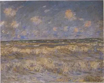 Mer agitée - Claude Monet image 1 copie peinte à la main à l’huile