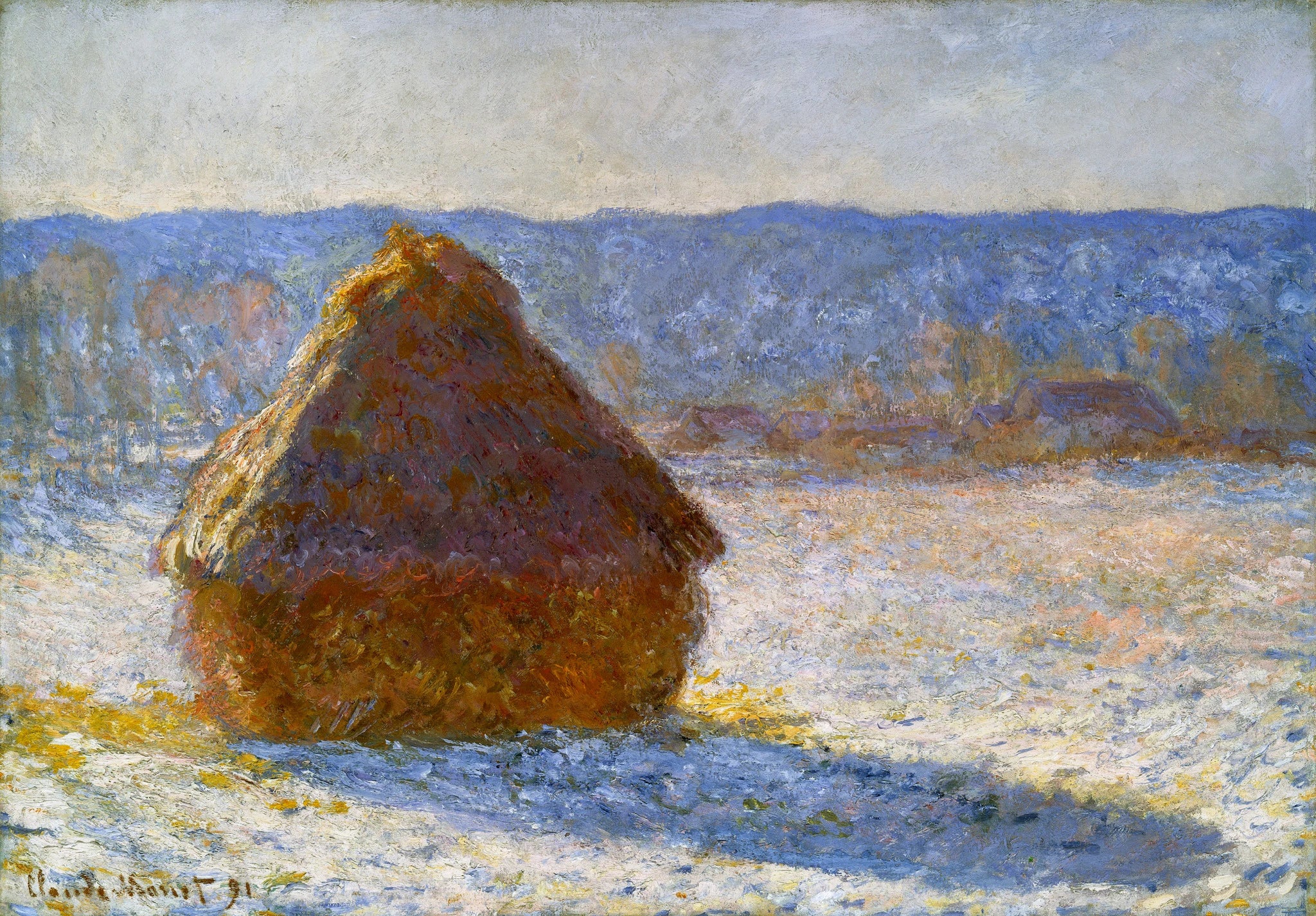 Meule, effet de neige, le matin W1280 de Claude Monet – Museum of Fine Arts Boston 1970.253