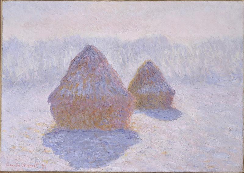 Шлифовальные круги, эффект снега и солнца W1279 - Клод Моне