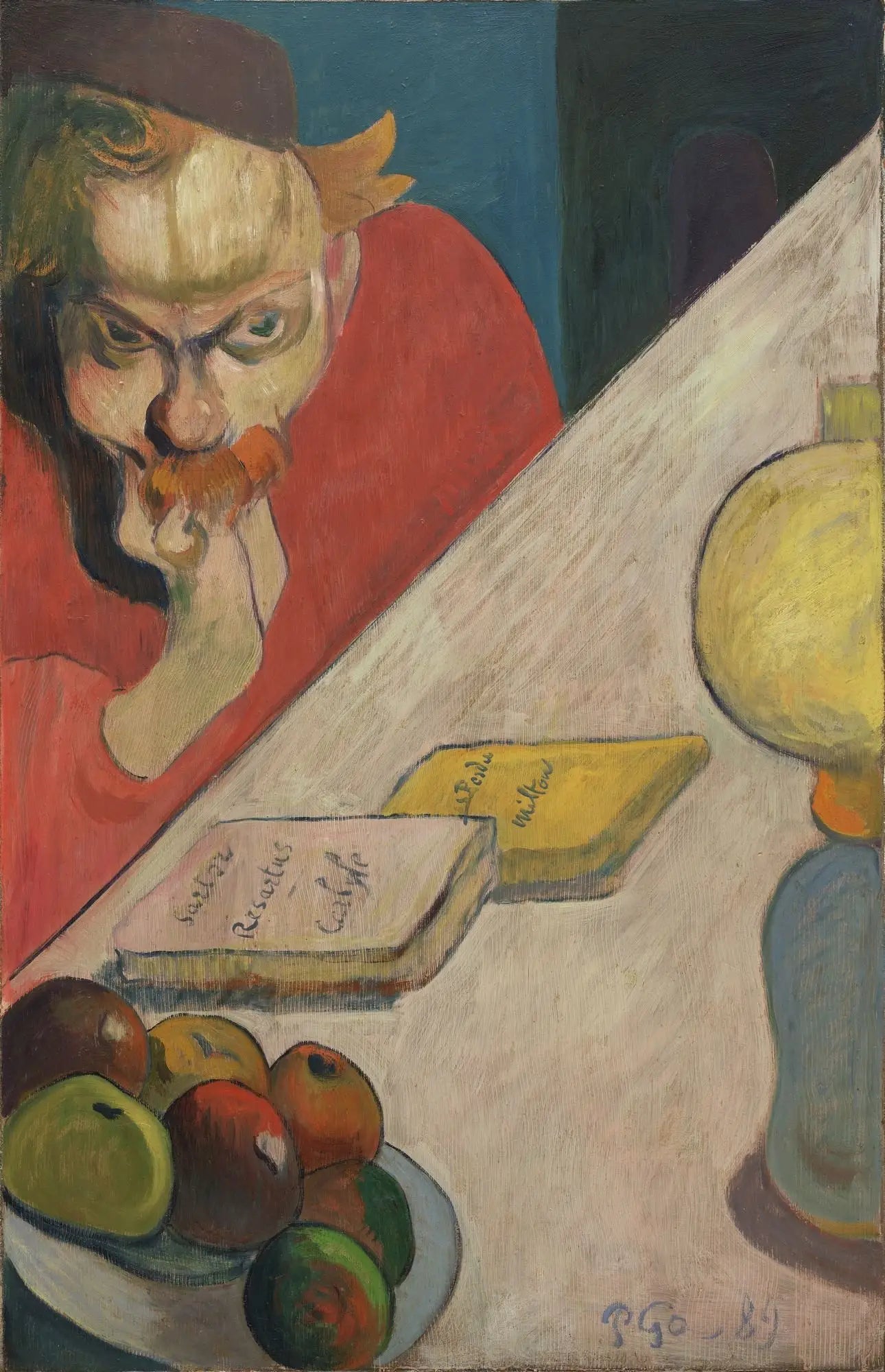 Reproduction du tableau « Meyer de Haan (Sous la lampe) - Paul Gauguin » par Alpha Reproduction en peinture à l’huile