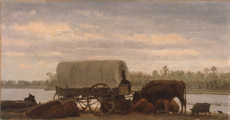 Полдень на реке Платт - Альберт Бирстадт