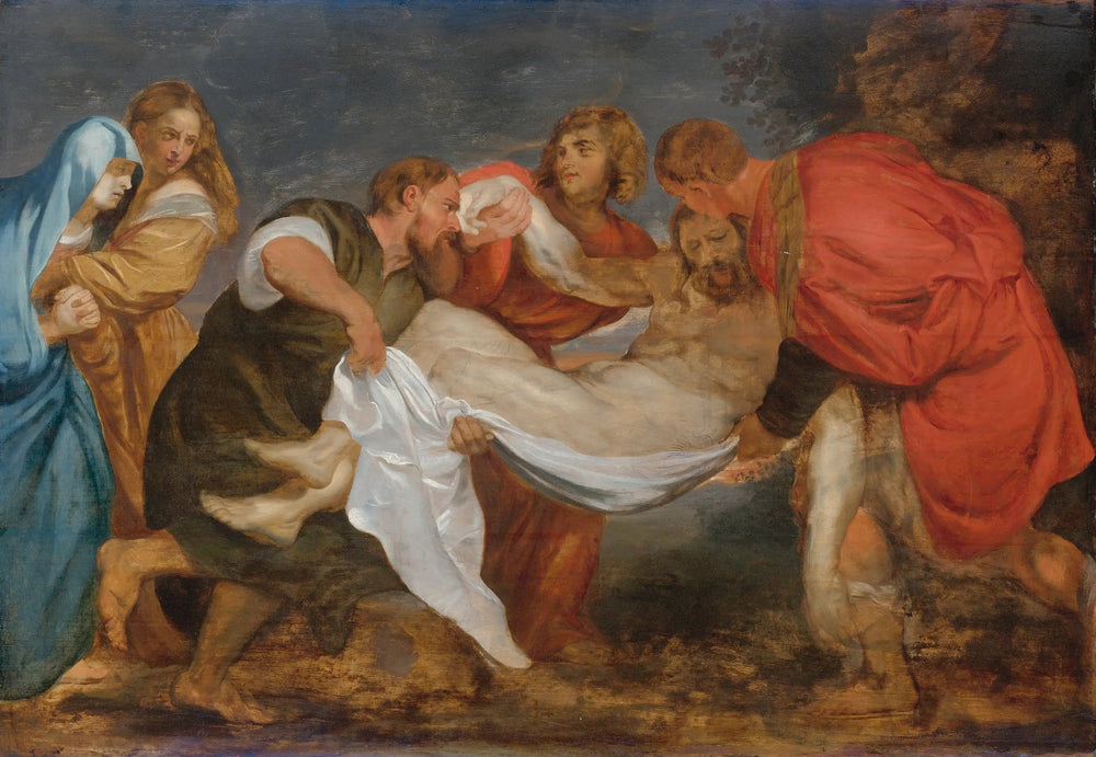 Mise au tombeau - Peter Paul Rubens image 1 copie de tableau peinte à la main